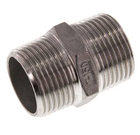 R 1'' Stainless steel Double Nipple 16 Bar