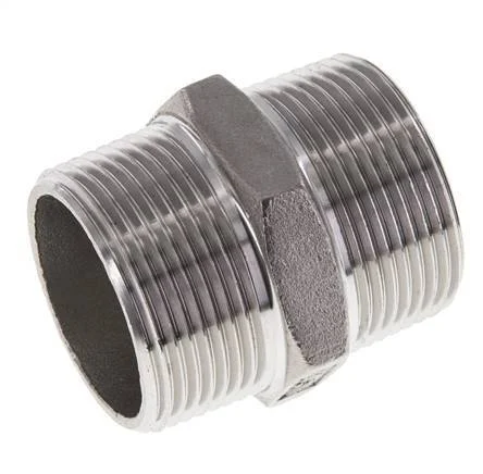 1 1/4'' NPT Stainless steel Double Nipple 16 Bar