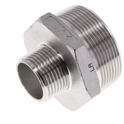 R 2'' x R 1'' Stainless steel Double Nipple 16 Bar