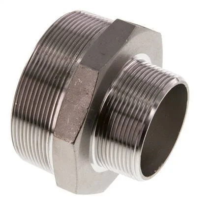 R 3'' x R 2'' Stainless steel Double Nipple 16 Bar