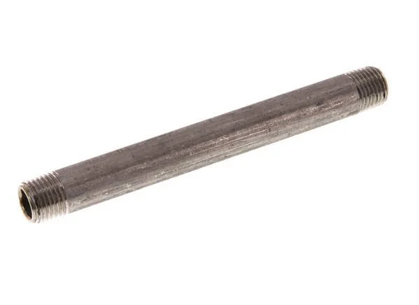 R 1/4'' Stainless steel Double Pipe Nipple 20 Bar DIN 2982 - 120mm