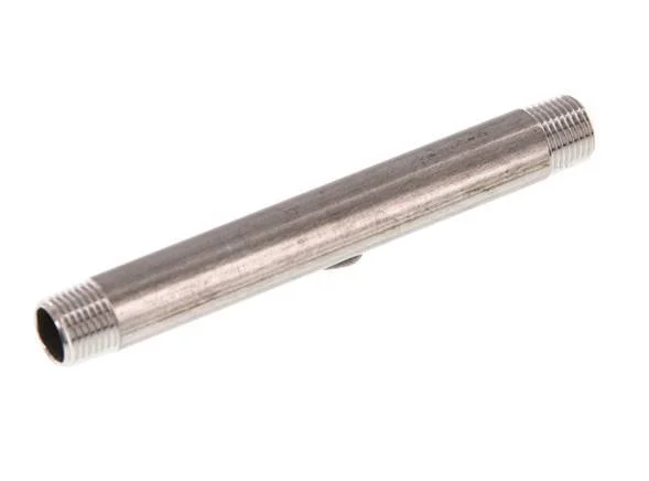 R 1/8'' Stainless steel Double Pipe Nipple 20 Bar DIN 2982 - 100mm