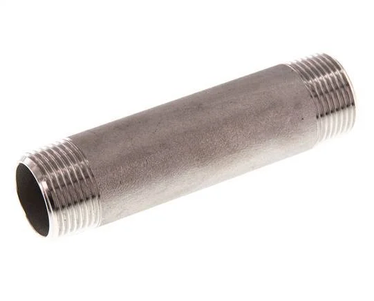 R 3/4'' Stainless steel Double Pipe Nipple 20 Bar DIN 2982 - 100mm