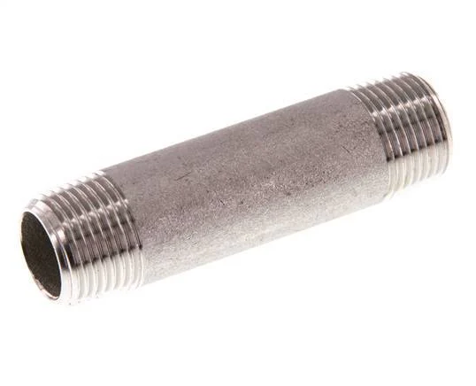 R 3/8'' Stainless steel Double Pipe Nipple 20 Bar DIN 2982 - 60mm