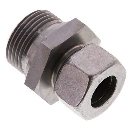 G 1'' Male x 18L Zinc plated Steel Straight Cutting Ring 315 Bar DIN 2353