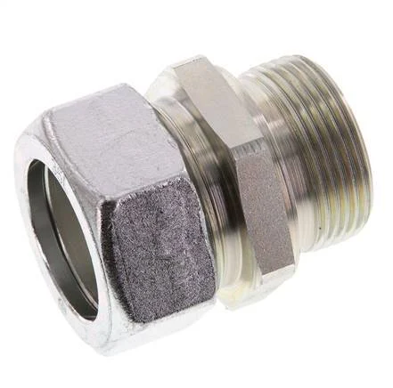 G 1 1/4'' Male x 35L Zinc plated Steel Straight Cutting Ring 160 Bar DIN 2353