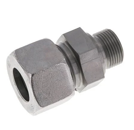 M22x1.5 Male x 20S Zinc plated Steel Straight Cutting Ring 400 Bar DIN 2353