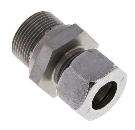 M26x1.5 Male x 15L Zinc plated Steel Straight Cutting Ring 315 Bar DIN 2353