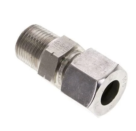 1/2'' NPT Male x 14S Stainless steel Straight Cutting Ring 630 Bar DIN 2353