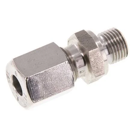 G 1/8'' Male x 6L Stainless steel Straight Cutting Ring 315 Bar DIN 2353
