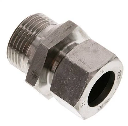G 1'' Male x 22L Stainless steel Straight Cutting Ring 160 Bar DIN 2353