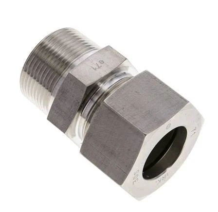 1 1/4'' NPT Male x 30S Stainless steel Straight Cutting Ring 400 Bar DIN 2353