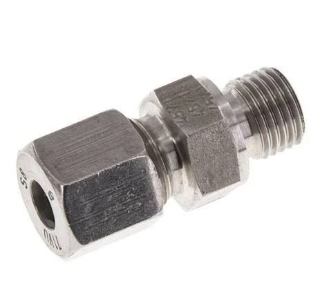 M14x1.5 Male x 8S Stainless steel Straight Cutting Ring 630 Bar DIN 2353