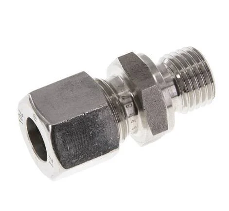 M14x1.5 Male x 10L Stainless steel Straight Cutting Ring 315 Bar DIN 2353