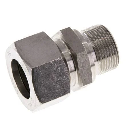 M26x1.5 Male x 22L Stainless steel Straight Cutting Ring 160 Bar DIN 2353