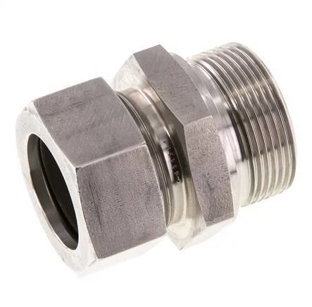 G 1 1/2'' Male x 35L Stainless steel Straight Cutting Ring with FKM Seal 160 Bar DIN 2353