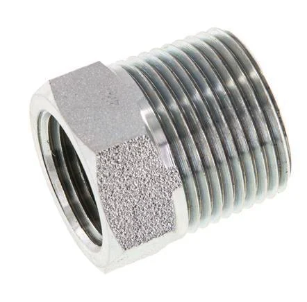 3/4'' NPT x 1/2'' NPT M/F Zinc plated Steel Reducing Ring 170 Bar - Hydraulic