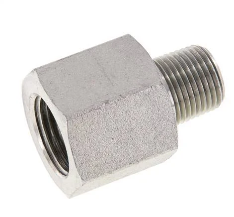 3/8'' NPT x 1/2'' NPT M/F Zinc plated Steel Reducing Ring 210 Bar - Hydraulic