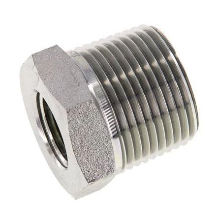 1'' NPT x 1/2'' NPT M/F Zinc plated Steel Reducing Ring 140 Bar - Hydraulic