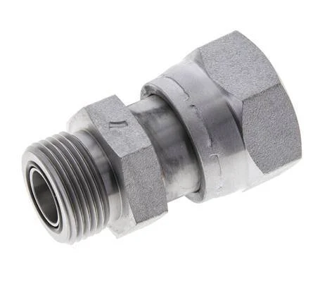 UN 1-7/16''-12 x UN 1-3/16''-12 F/M Zinc plated Steel Reducing Adapter ORFS 400 Bar - Hydraulic