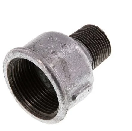 R 3/4'' x Rp 1 1/4'' M/F Zinc plated Cast iron Reducing Adapter 25 Bar