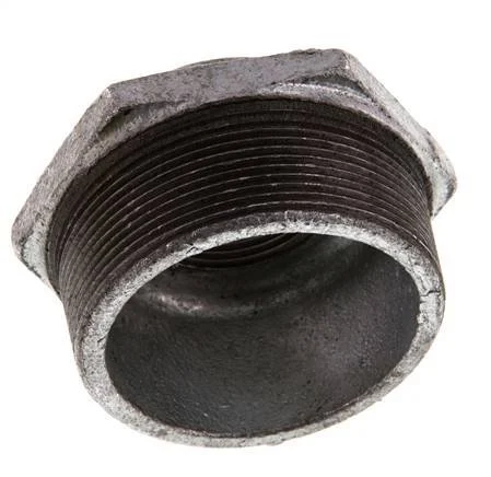 R 2 1/2'' x Rp 1 1/4'' M/F Zinc plated Cast iron Reducing Ring 25 Bar