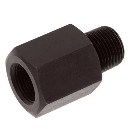 3/8'' NPT x G 3/8'' M/F Nitrified steel Reducing Ring 700 Bar - Hydraulic