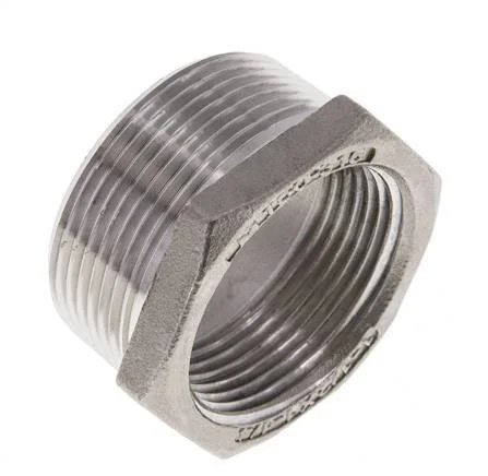 1 1/2'' NPT x 1 1/4'' NPT M/F Stainless steel Reducing Ring 16 Bar