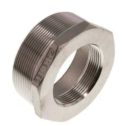 R 3'' x Rp 2'' M/F Stainless steel Reducing Ring 16 Bar