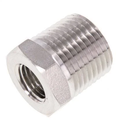 1/2'' NPT x 1/4'' NPT M/F Stainless steel Reducing Ring 210 Bar - Hydraulic