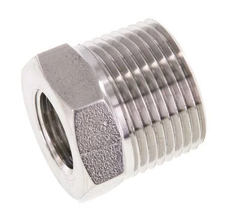 3/4'' NPT x 3/8'' NPT M/F Stainless steel Reducing Ring 170 Bar - Hydraulic