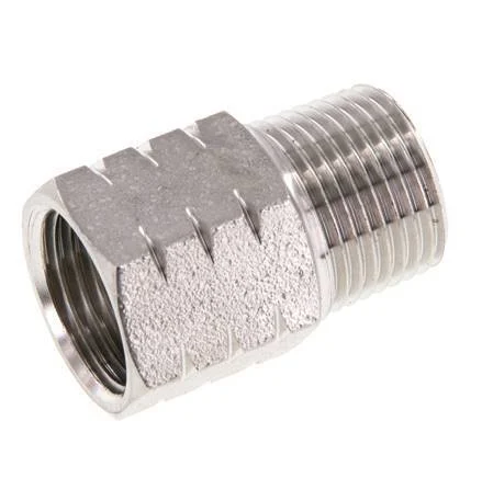 R 3/8'' x 3/8'' NPT M/F Stainless steel Reducing Ring 40 Bar - Hydraulic