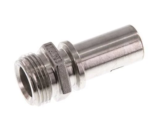 G 3/4'' Male x 19mm Stainless steel Hose barb with Safety Collar DIN 2817