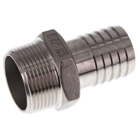 R 1 1/4'' Male x 32mm Stainless steel Hose barb 16 Bar