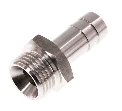G 1/2'' Male x 13mm Stainless steel Hose barb 40 Bar