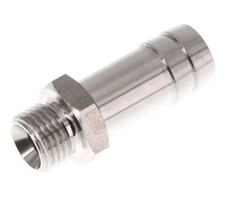 G 1/4'' Male x 13mm Stainless steel Hose barb 40 Bar