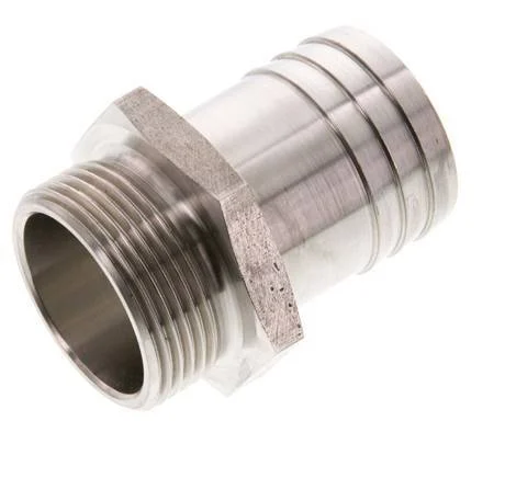 G 1 1/4'' Male x 38mm Stainless steel Hose barb 40 Bar