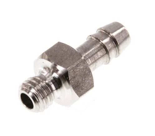 M5 Male x 4mm Stainless steel Hose barb 40 Bar