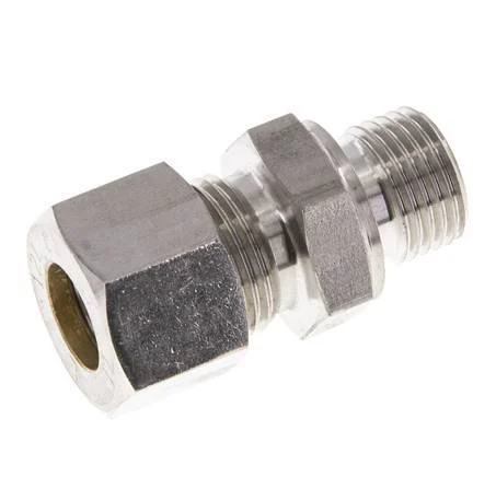 M16x1.5 Male x 12L Stainless steel Straight Compression Fitting 315 Bar DIN 2353