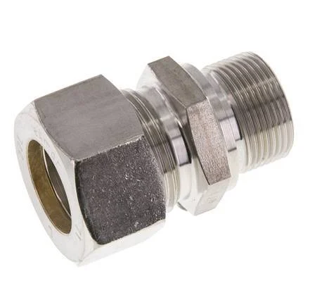 M26x1.5 Male x 22L Stainless steel Straight Compression Fitting 160 Bar DIN 2353