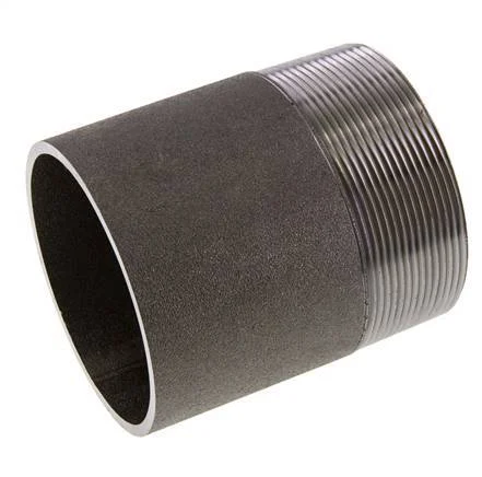 R 3'' Male x 88.9mm Steel Pipe Nipple with Welding End 50 Bar DIN 2982 - 100mm