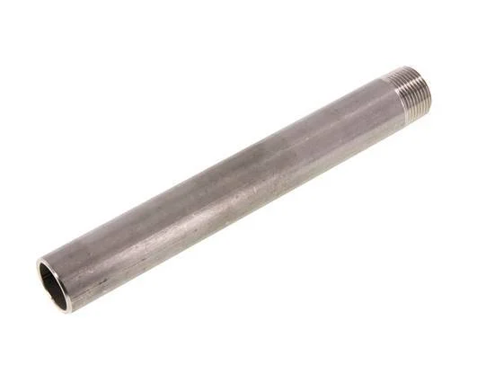R 3/4'' Male x 26.9mm Stainless steel Pipe Nipple with Welding End 20 Bar DIN 2982 - 200mm