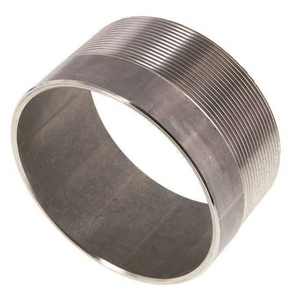 R 4'' Male x 114.3mm Stainless steel Pipe Nipple with Welding End 20 Bar DIN 2982 - 60mm