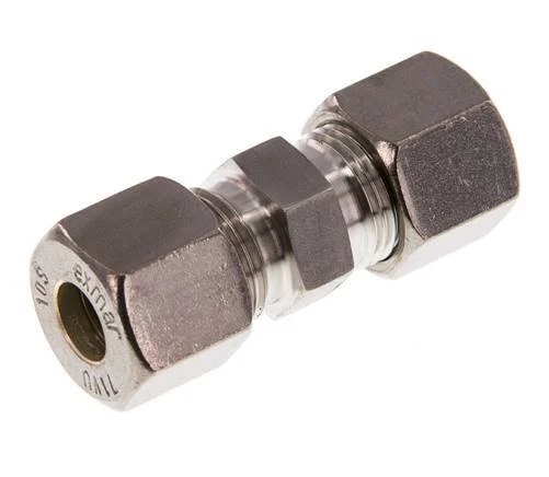 10S Stainless steel Straight Compression Fitting 630 Bar DIN 2353