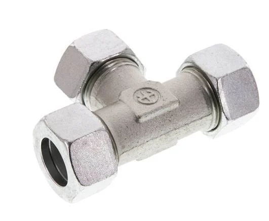 22L Zinc plated Steel Tee Cutting Ring 160 Bar DIN 2353