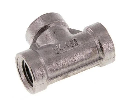 1/4'' NPT Stainless steel Tee 16 Bar