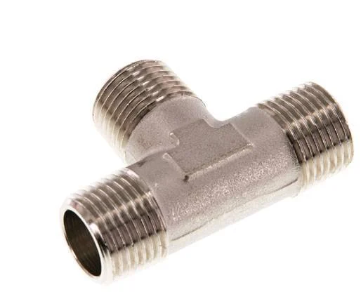R 1/2'' Male Nickel plated Brass Tee 16 Bar