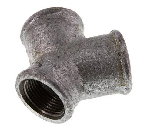 Rp 3/4'' Zinc plated Cast iron Y-Piece 25 Bar