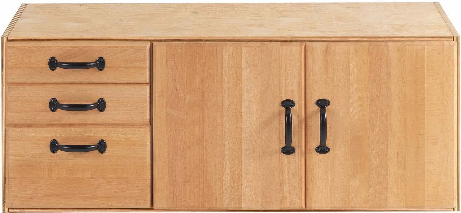 Sjobergs SJO-33457 Storage Cabinet w/ 3-Drawers + 2-Doors