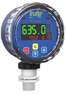 Icon Process Controls PPT-X-PP-F-10 Inline Pressure Transmitter with ceramic diaphragm, PP, 1/2" FNPT, 0 to 145 psi